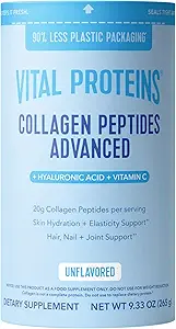 Vital Proteins Collagen Peptides Powder, Hydrolyzed Collagen Peptides Unflavored, Bundle 9.33oz (2 Pack)