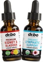 Kidney Bladder & Lymphatic Drainage Supplements Drops - Organic Kidney Bladder Supplements Drops & Lymphatic Support Liquid Cleanse - Renal Cleanse Detox Urinary Tract Lymph System