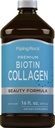 Piping Rock Liquid Collagen and Biotin 16 fl oz | Premium Beauty Formula Supplement | Type 1 and 3 | Berry Flavor | Non-GMO and Gluten Free