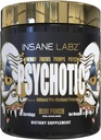 Insane Labz Psychotic Gold, High Stimulant Pre Workout Powder, Extreme Lasting Energy Focus, Pumps and Endurance with Beta Alanine, DMAE Bitartrate, NO Booster (35 Servings, Blue Punch)