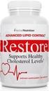 Restore - Supports Healthy Cholesterol, Red Yeast Rice, Grape Seed, Folic Acid for Advanced Lipid Control, All-Natural Bio-Actives, Help Promote Healthy Cholesterol and a 90 Day Guarantee (1)