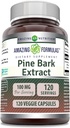 Amazing Formulas Pine Bark Extract Supplement | 100 Mg Per Serving | 120 Veggie Capsules | Non-GMO | Gluten Free | Made in USA