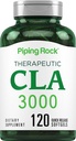 Piping Rock CLA Supplements | 3000mg | Conjugated Linoleic Acid | 120 Softgels | Non-GMO, Gluten Free