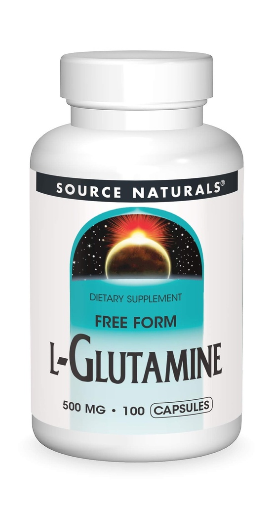 Source Naturals Free FormL-Glutamine 500 mg -100 Capsules