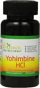 Yohimbine HCl Dietary Supplement, 120 Count