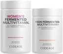 Codeage Immune Support Bundle Multivitamin for Women + Multivitamin for Teens