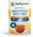 Dr. Kellyann Bone Broth + Digestive Support Collagen Powder Packets (7 Servings, 1 Box), 16g Protein/Serving, 100% Grass-Fed Hydrolyzed Collagen Powder, Keto & Paleo Friendly - Cumin Carrot