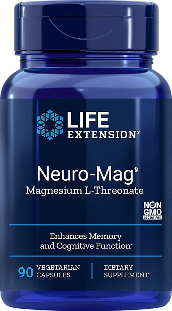 Life Extension - Neuro-Mag, Magnesium L-Threonate Dietary Supplement 90 capsules