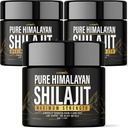 (3 Pack) Shilajit Pure Himalayan Organic Resin - Natural Authentic Lab Tested Formula for Men, Women - No Heavy Metals - 600mg Max Strength with 85+ Trace Minerals Golden Grade Shilajit Supplement