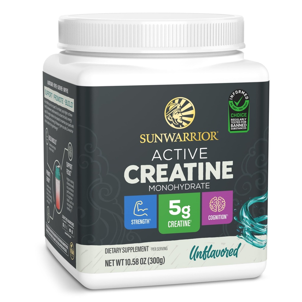 Creatine Monohydrate Powder Micronized PreWorkout Recovery Supplement | Support Muscle Building Strength Training Cognition | Vegan & Keto Friendly Easily Mixes (60 Serving) Unflavored Active Creatine