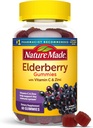 Nature Made Elderberry with Vitamin C and Zinc, Dietary Supplement for Immune Support, 60 Elderberry Gummies, 30 Day Supply
