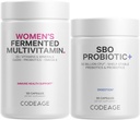 Codeage Daily Immune System Support Multivitamin for Women + Probiotics Bundle
