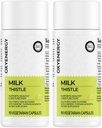 OxyEnergy Silymarin Milk Thistle 300mg Extract with Vitamin C, Inositol & Pueraria, Liver Detox & Repair Support, Antioxidant Support,90 Capsules,Pack of 2