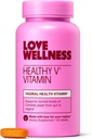 Love Wellness Healthy V Vitamin | Women's Vaginal Health Supplement | pH Balance, Gut Health & Immune Support Supplement | Balance of Candida Yeast with Turmeric, Garlic & Coconut Oil | 30 Count