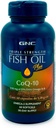 GNC Triple Strength Fish Oil Plus CoQ10 Omega 3 Supplement, 1000mg EPA and DHA, 100mg CoQ10, Heart and Circulatory Health, Plus Skin, Joint, Brain, and Eye, Coated to Control Fishy Burps, 30 Servings