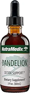 Nutramedix Dandelion Detox Support - Tincture for Liver Health + Gut Health + Antioxidant Support - Dandelion Leaf Liver Support Supplement for Daily Use (60ml)
