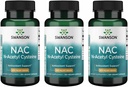 Swanson NAC - N-Acetyl Cysteine - Supplement 600 mg 100 Capsules (3 Pack)