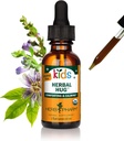 Herb Pharm Organic Kids Herbal Hug: Nervous System Support with Skullcap, Passionflower, Mullein & Oat Seed | Fast-Absorbing & Alcohol-Free, Kid-Friendly Taste, Extract for Kids, 1 oz*