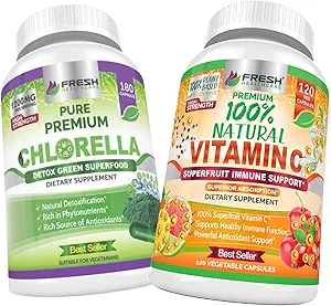 Chlorella and 100% Natural Vitamin C - Bundle