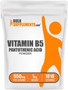 BulkSupplements.com Vitamin B5 Powder - as Calcium Pantothenate, B5 Vitamins - Gluten Free, 500mg of Vitamin B5 Pantothenic Acid per Serving, 5kg (11 lbs) (Pack of 5)