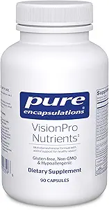 Pure Encapsulations VisionPro Nutrients | Hypoallergenic Multivitamin/Mineral Complex for Maintaining Healthy Vision | 90 Capsules