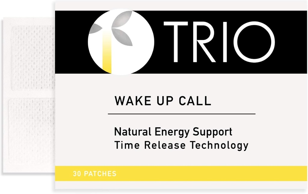 Trio Wake Up Call Patches - B12 Energy Blend for Mental Alertness (30 Patches)