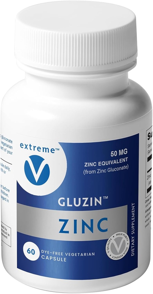 Gluzin - Zinc Gluconate, 50 mg, 60 Capsules