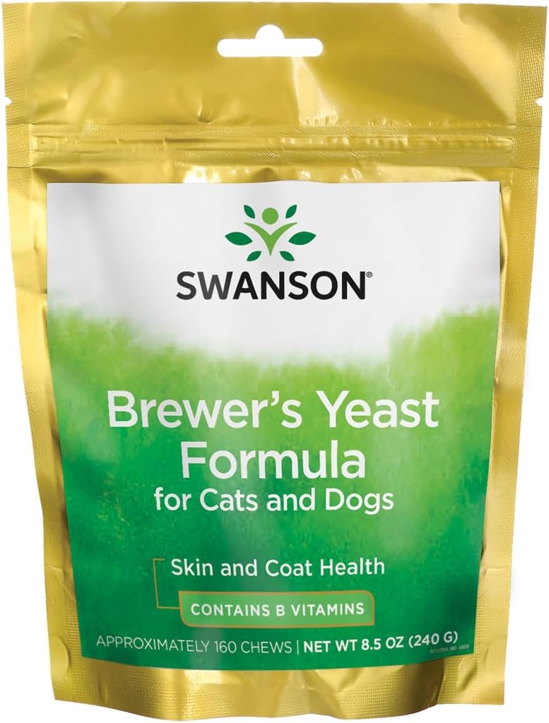 Swanson Brewer's Yeast Formula for Cats and Dogs 160 Chews