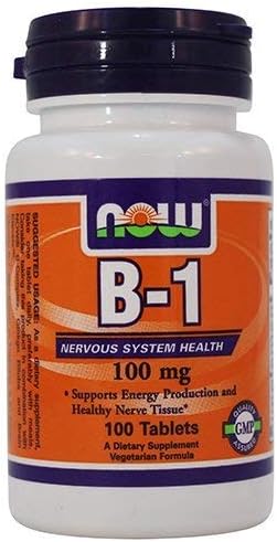 Now Foods: B-1 Nervous System Health 100 mg, 100 tabs (6 pack)