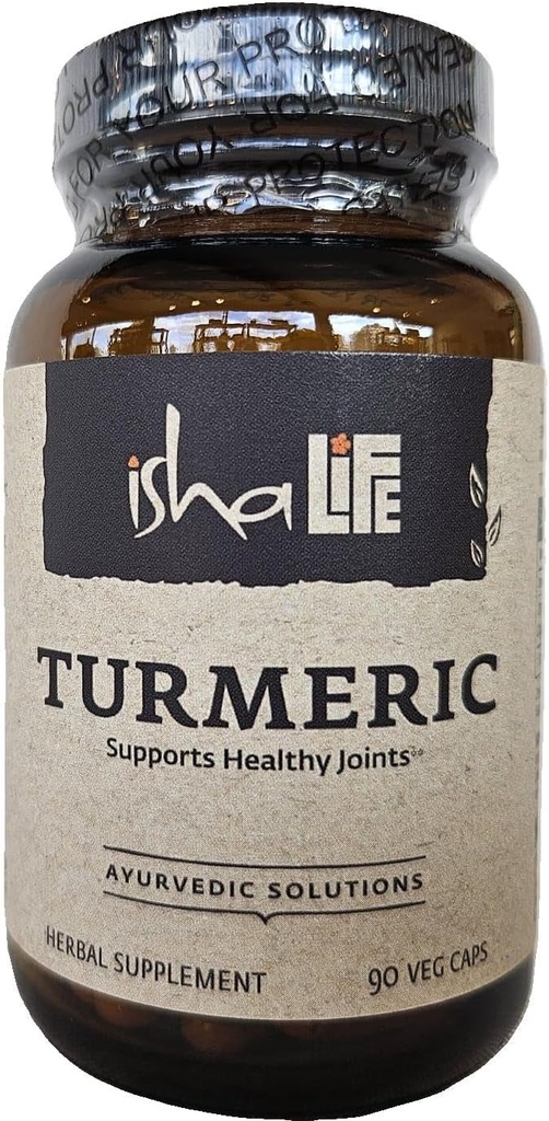 ISHA Turmeric Herbal Supplement 990 mg - 90 Vegetarian Capsules, Non-GMO, Gluten Free…