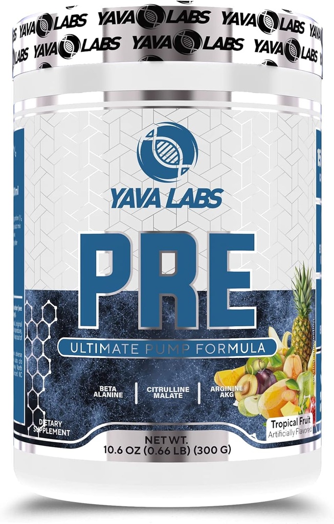 Yava Labs PRE Workout Ultimate Pump Formula (Tropical Fruit)