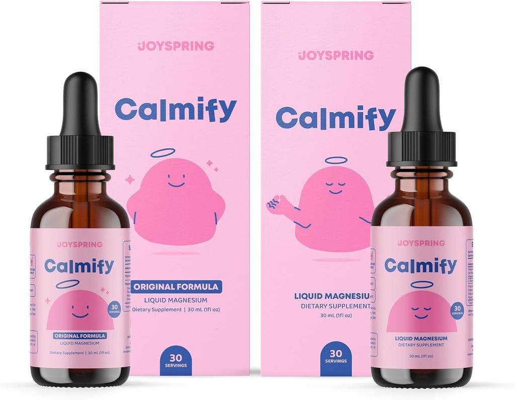 JoySpring Magnesium Citrate Liquid & Magnesium Glycinate for Kids - Sugar Gluten Free Magnesium for Kids and Magnesium Citrate Liquid - Magnesium Supplements for Kids