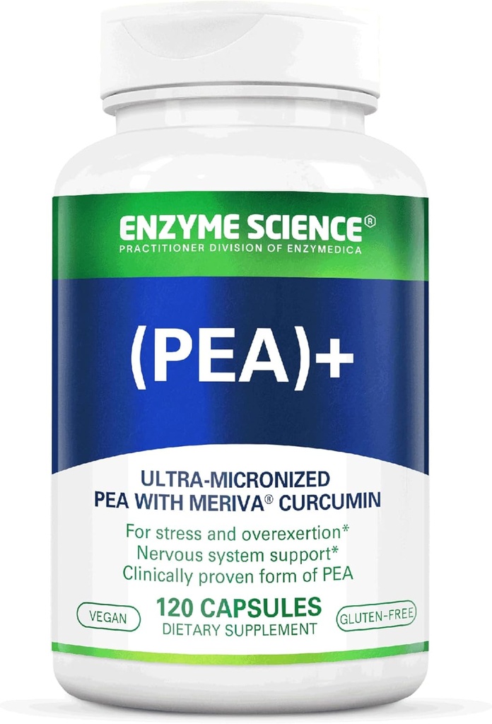 Enzyme Science Pea + Turmeric Curcumin Supplement for Physiological Support Helps Support Nervous, Immune, & Muscular Systems - 120 Capsules