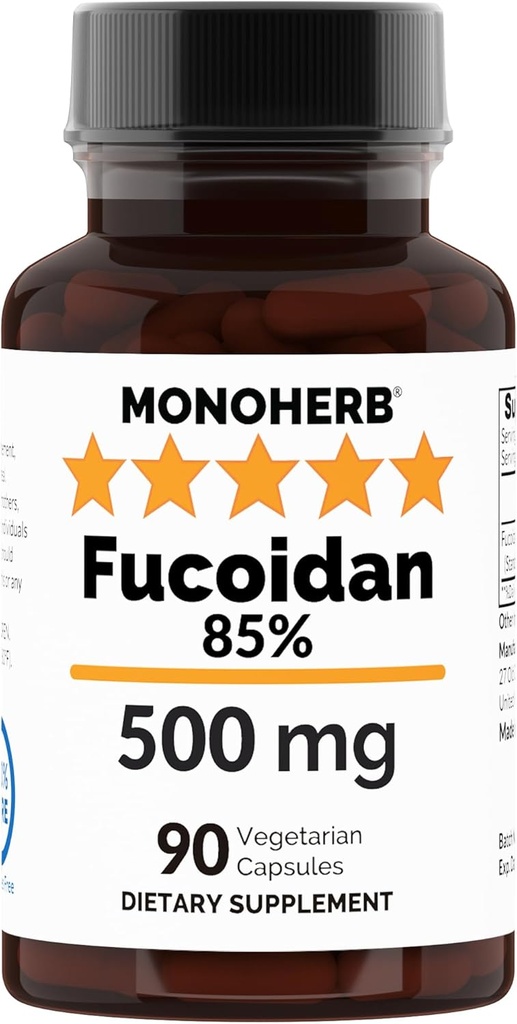 MONOHERB Fucoidan 85% 500 mg - 90 Capsules
