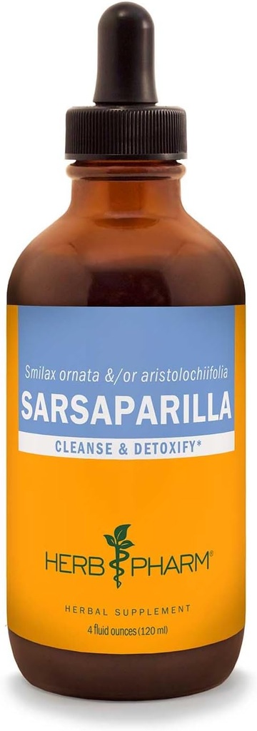 Herb Pharm Sarsaparilla Liquid Extract for Cleansing and Detoxification - 4 Ounce