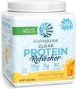 Sunwarrior Clear Protein Powder Plant-Based Water Mix, Vegan and Refreshing Protein and Hydration Supplement 10g Per Serving Peach Mango Flavored 420g Tub 30 Servings