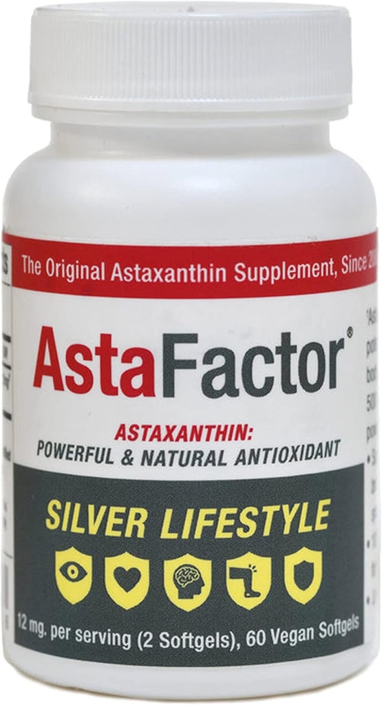 Silver Lifestyle Astaxanthin Supplement 60 Softgels