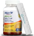 Equate Daily Fiber Gummies Dietary Supplement, 5g, Plant Based, 72 Count, 7 Day Pill Organizer Included - 1 Pack