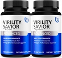 (2 Pack) VirilitySavior Pills, VirilitySavior, VirilitySavior Capsules Advanced Formula, Official VirilitySavior All Natural Capsules, VirilitySavior Pills Reviews, 120 Capsules for 2 Months
