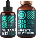 WILD FUEL Appetite Suppressant for Weight Loss and Vegan B12 Liquid Bundle
