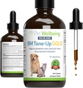 Pet Wellbeing BM Tone-Up Gold for Dogs & Cats - Supports Healthy Digestive Function, Solid Stools, Normal Bowel Movements, Bayberry - Veterinarian-Formulated Herbal Supplement 4 oz (118 ml)