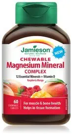 Jamieson Chewable Magnesium Mineral Complex, 60 Tablets