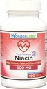 Wonder Laboratories High Potancy Time Release Niacin (Vitamin B3) 500 Mg 100 Tablets Non-GMO, Gluten Free Supplement