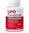 Lipo-Flavonoid Plus Tinnitus Relief - Doctor-Recommended for Ringing Ears - Clinically-Proven Lemon Bioflavonoid Complex with Vitamins C, B1, B2, B6, B12, & Calcium - 150 Caplets