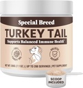 Turkey Tail Mushroom for Dogs - Organic Turkey Tail for Dogs Mushroom Powder for Respiratory, Immunity, Digestion - Lipoma Lumps and Bumps Supplement, No Fillers - 200 Grams