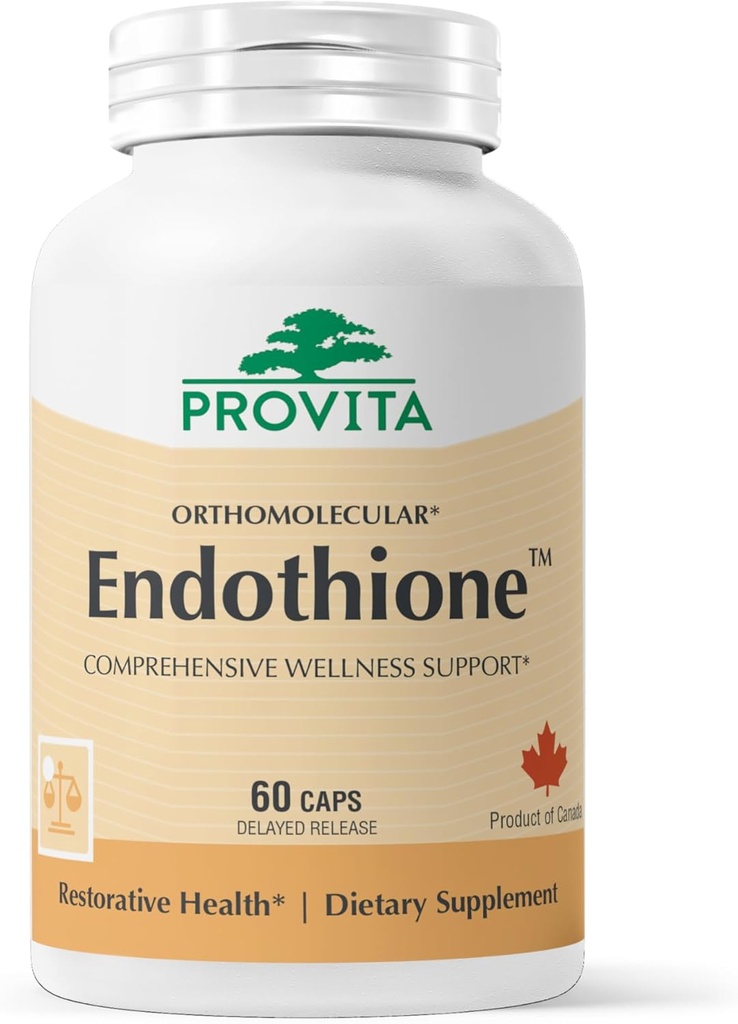 PROVITA Endothione | Glutathione Booster | Supports Natural L-Glutathione Production | Precursors with Zinc, Selenium & Probiotic | Detox Support | Immune Health | Liver Function | 60 Veg Capsules
