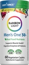 Rainbow Light Multivitamin for Men 50+, Vitamin C, D & Zinc, Probiotics, Men's One 50+ Multivitamin Provides High Potency Immune Support, Non-GMO, Vegetarian, 60 Tablets