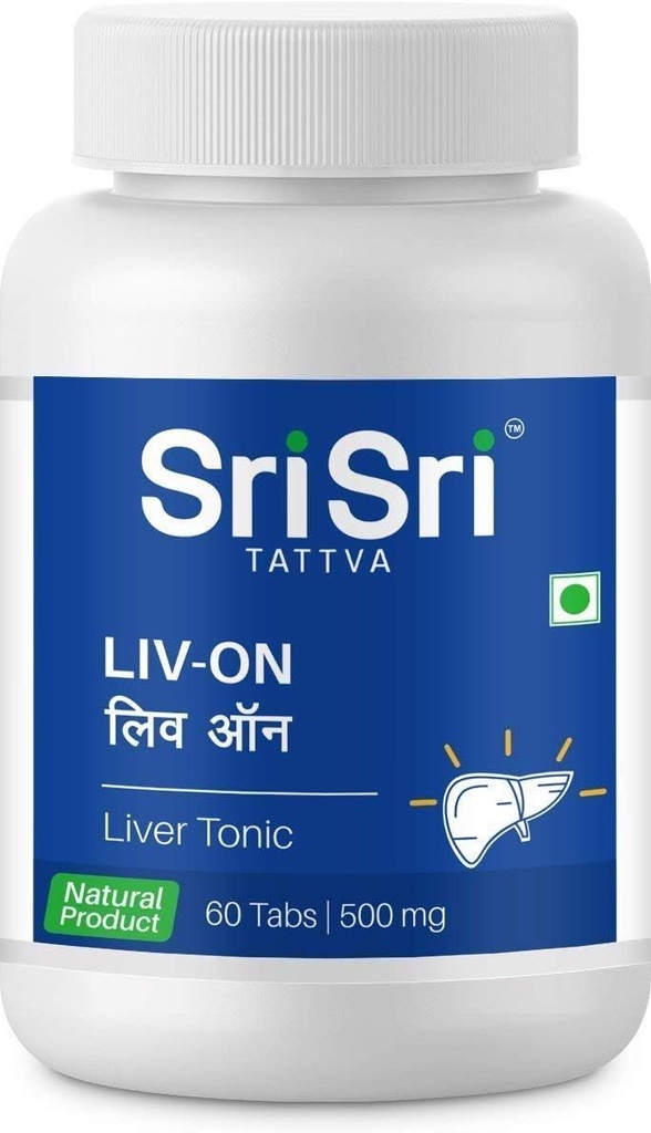 Sri Sri Products Liv-On - 60 Tab (for All Liver Related Problems) X 1