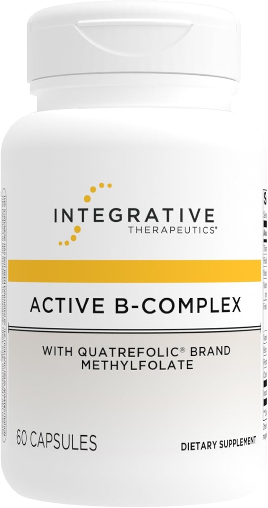 Integrative Therapeutics Active B-Complex - Cellular Energy & Heart Health Support with Vitamins B2, B6 & B12* - Supports Nervous & Immune Systems* - Dairy-Free & Gluten-Free - 60 Capsules