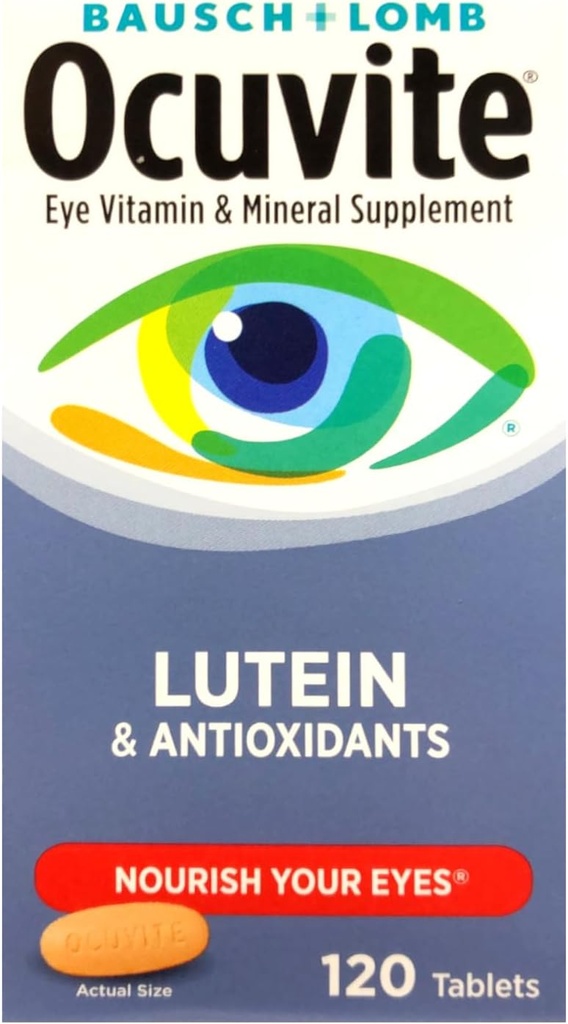 Bausch & Lomb Ocuvite with Lutein - 120 Tablets